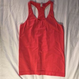 Women’s Under Armour Red Striped Workout Tank